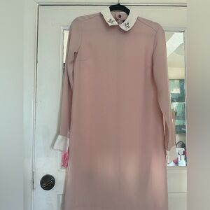 Pink Victoria Beckham for target Peter Pan Collar dress sz M